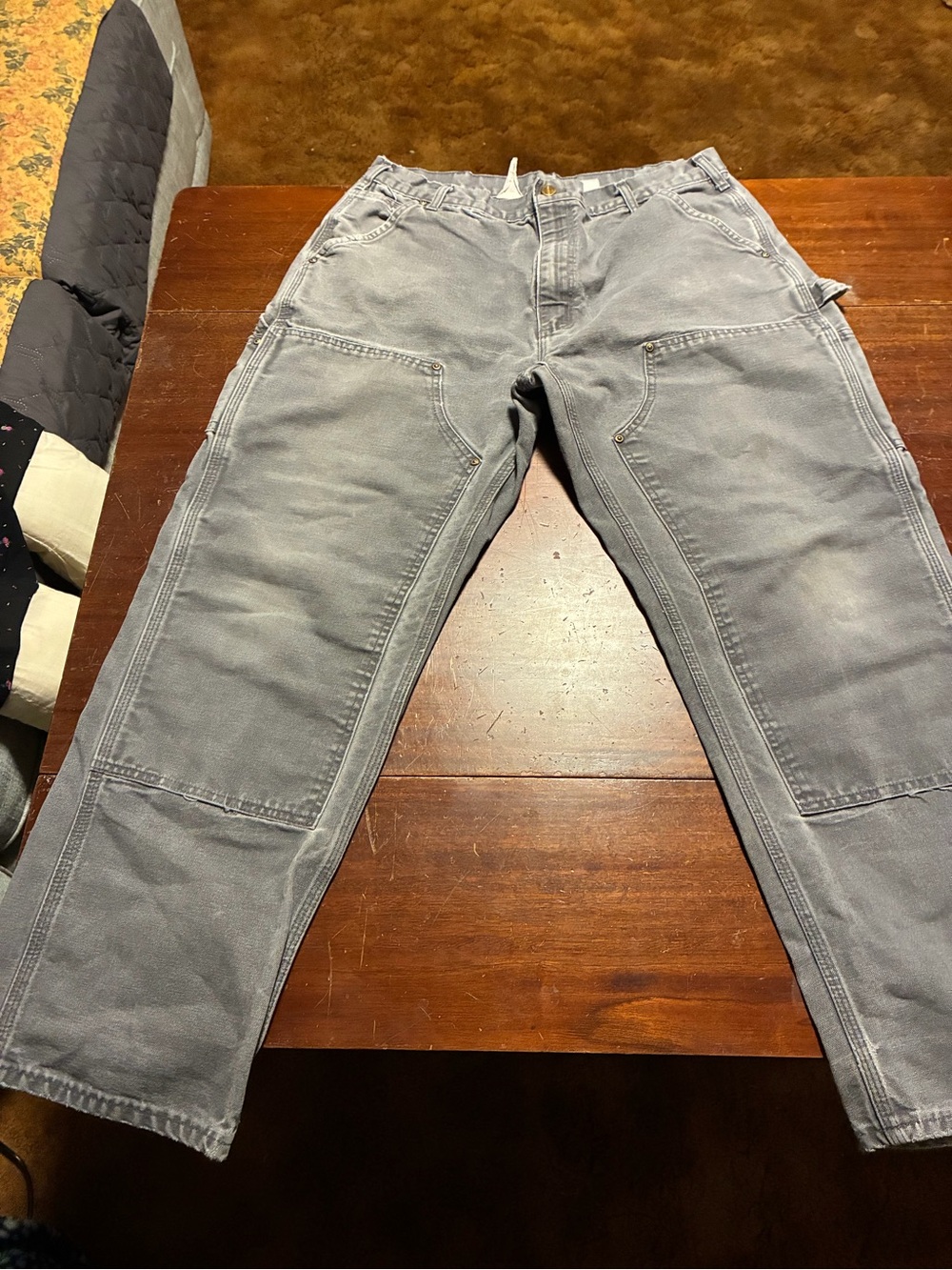 Carhartt men's Gray Work Pants - Durable Utility Style